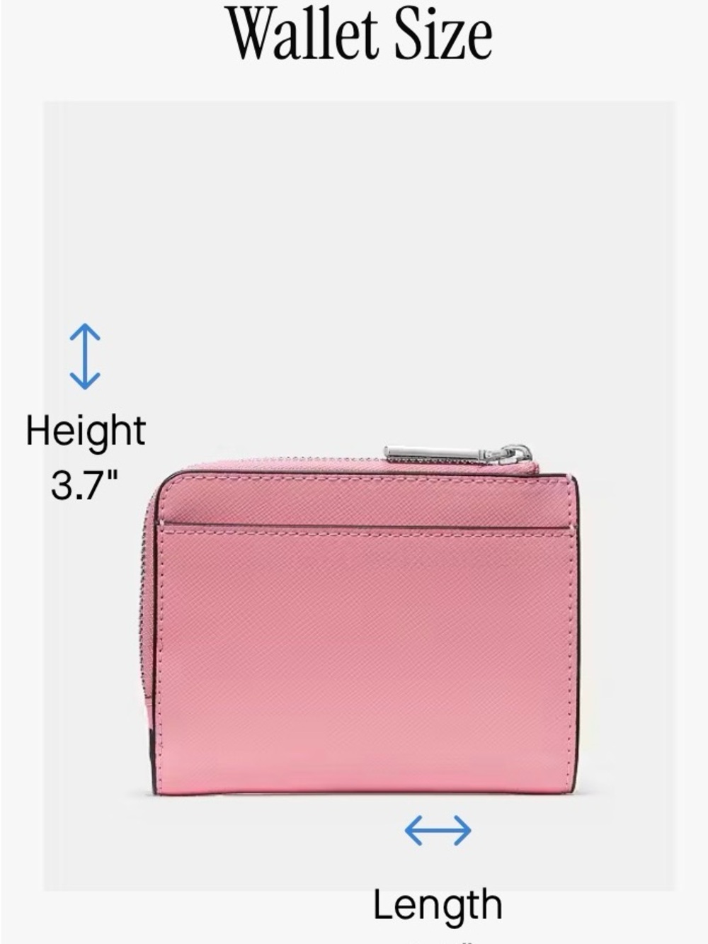 kate spade Small Pebbled Leather L-Zip Wallet - Picture 15 of 15
